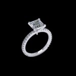 Square Engagement Ring Mounting