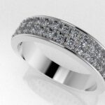 Lab-Grown Box Full Stone Band